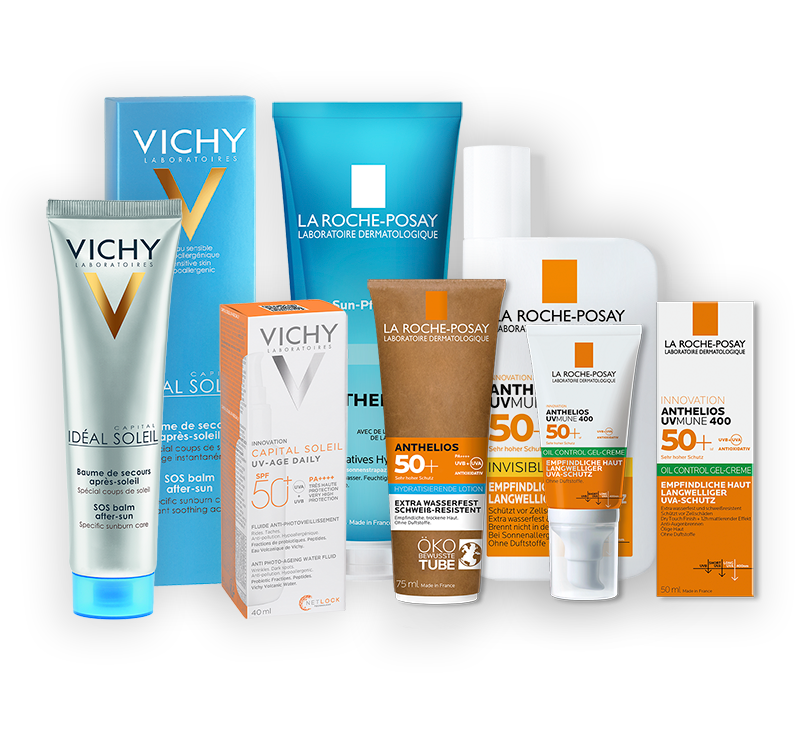 Sonnenschutz Produkte Vichy und LaRoche Posay