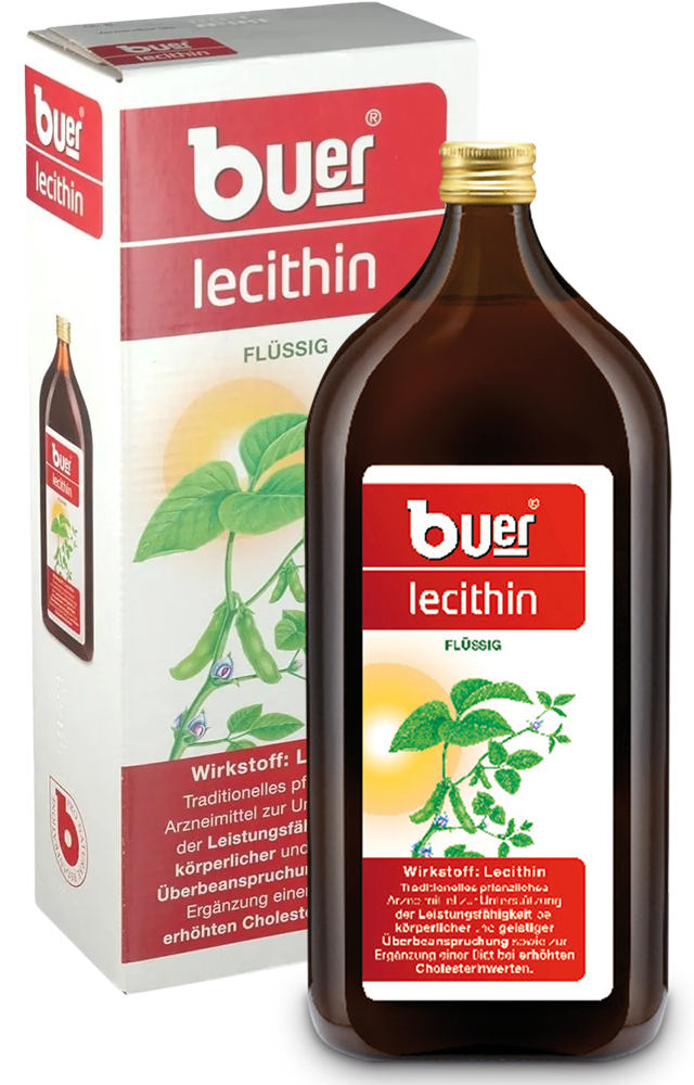 Bild von buerlecithin Flasche und box